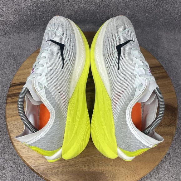 Hoka One One Mens Mach X 2 1155119 FCT White Running Shoes Sneakers Size 10.5 D - Picture 5 of 9